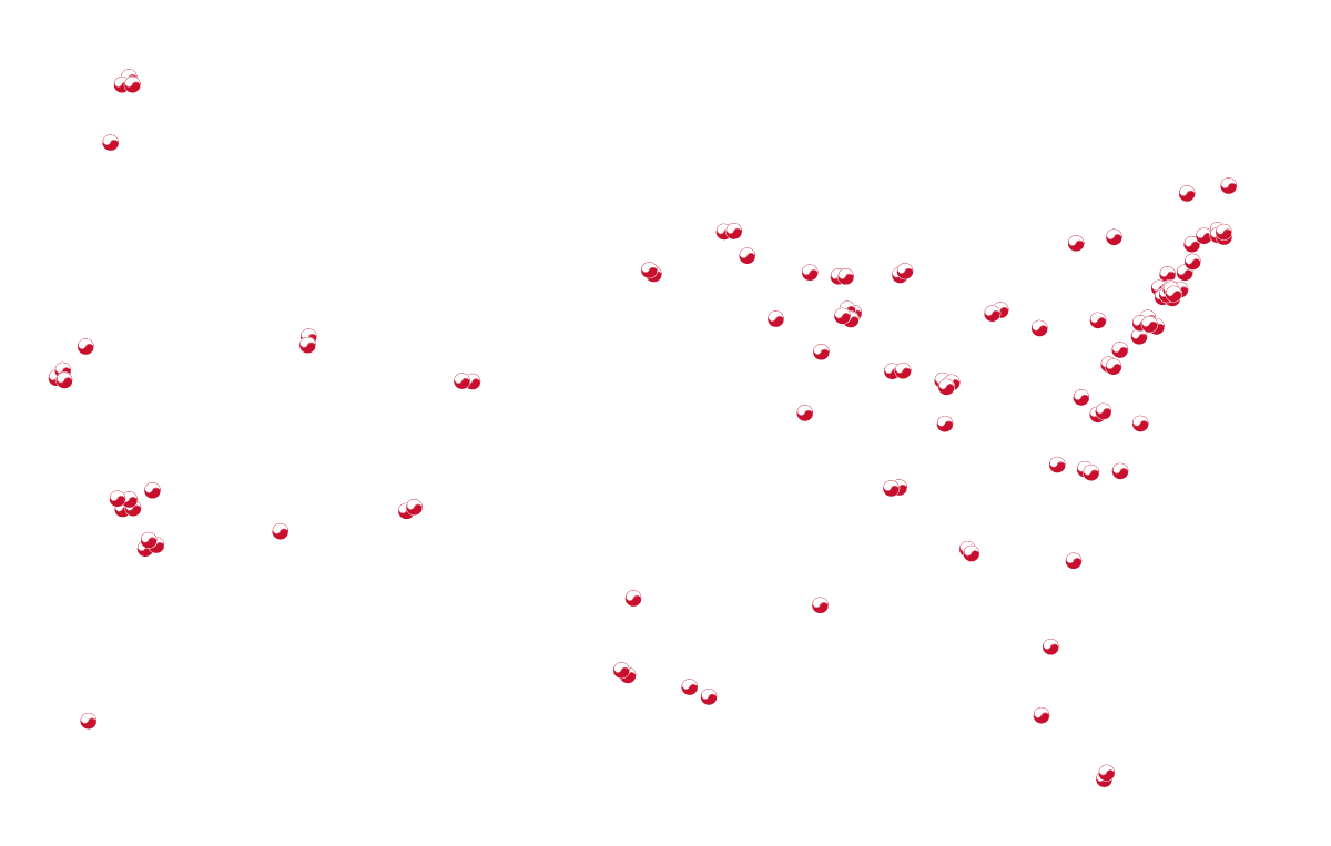 NKR center locations across the USA.